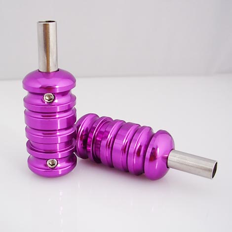 Purple Aluminum Alloy Tattoo Grip with Back Stem 22MM