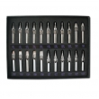 Complete Sizes of 22 pcs stainless steel Tattoo Tips Kit
